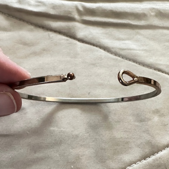 2/$15 Rose & Silver 2 tone, bangle bracelet, “Soul Sisters” - Picture 5 of 14